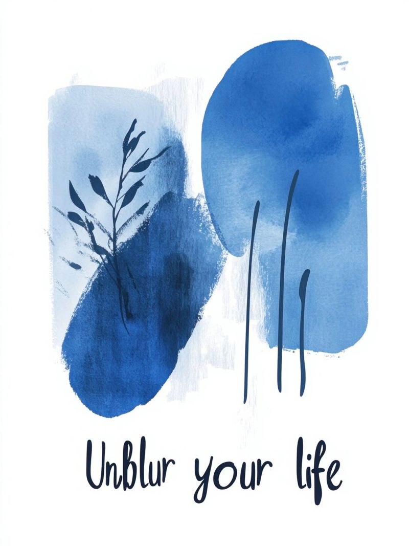 Unblur - 2 Poster von Art Typo Essentiel