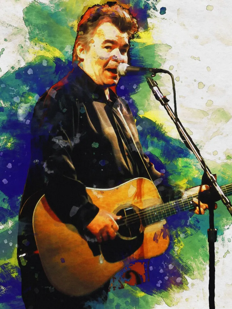 Smudge of John Prine Concierto en directo metacrilato de Gunawan Rb