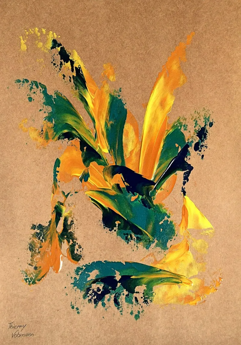 NATURAL STYLE 16 pellicola backlit da Thierry Vobmann Abstract painting