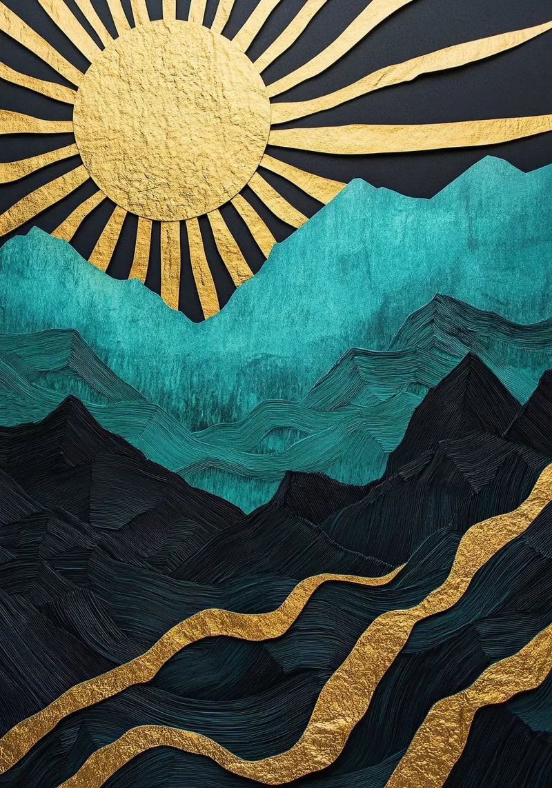 Sun’s Embrace on the Peaks alluminio dibond da Niklas