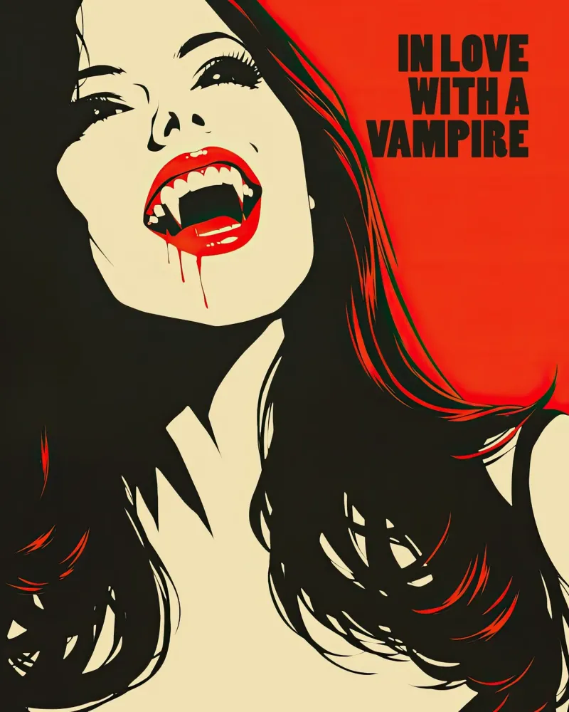In Love with a Vampire | Gothik Poster pellicola backlit da Autofocus