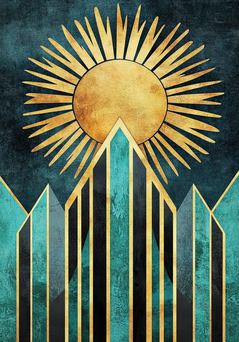 Mountains in Radiant Harmony poster da Niklas