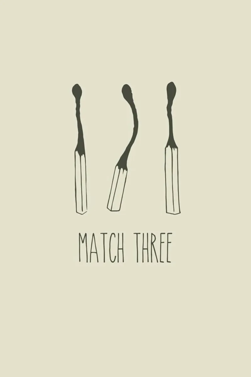 Match Three pellicola backlit da Rob Art | Illustration