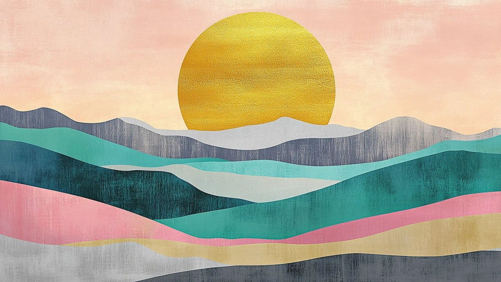 Warmth of the Rising Peaks poster by Niklas
