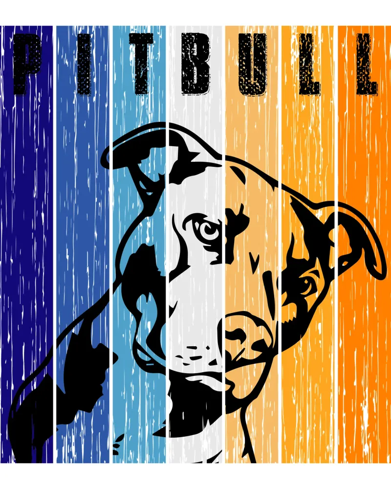 Pitbull Retro Design pellicola backlit da vickeyroads