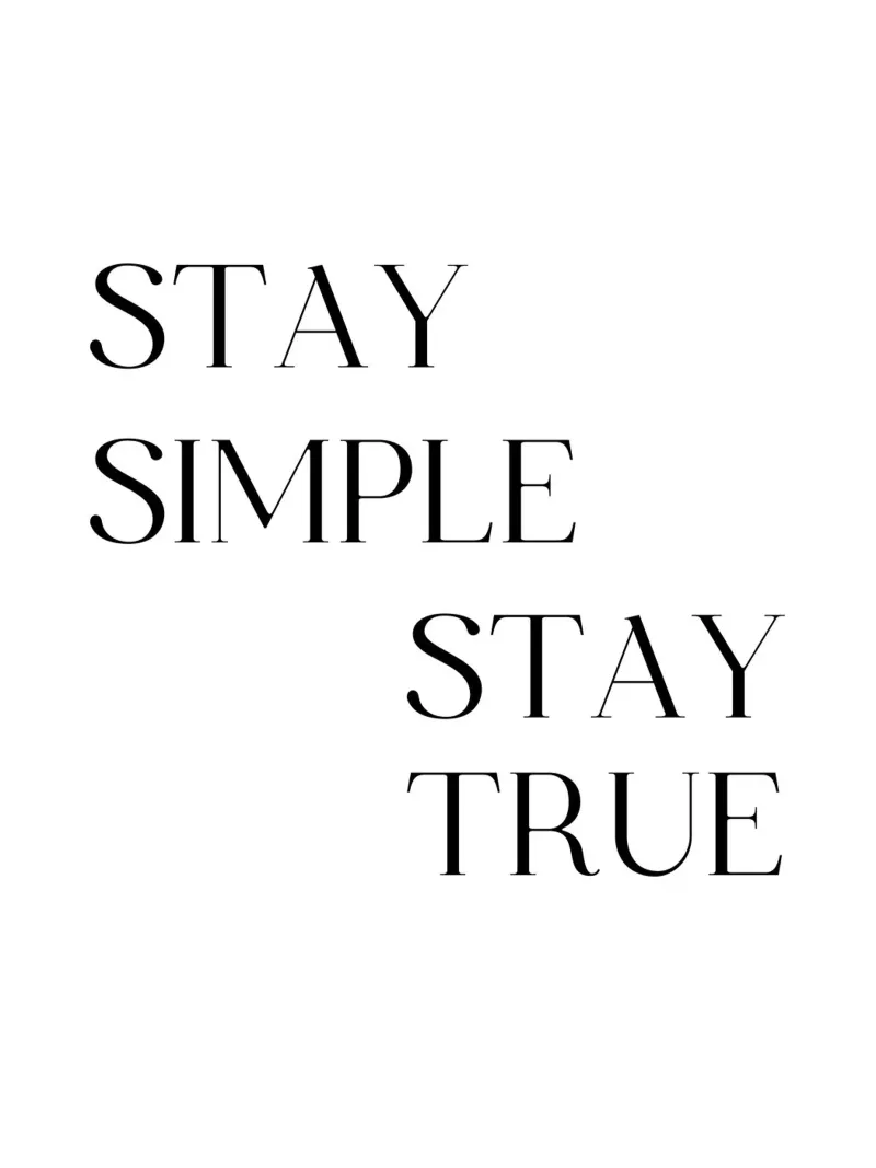 Stay Simple  and Stay True carta hahnemühle da ramosashop