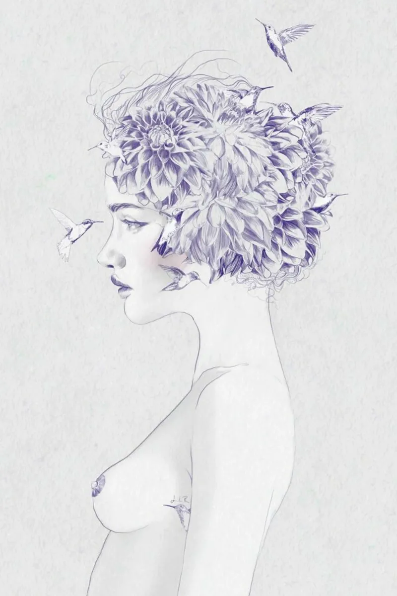 Dhalia 1 Poster von Jenny Liz Rome