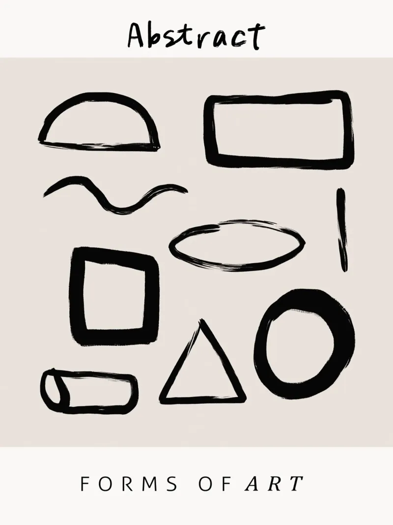 Vie Simple No 16 poster con telaio in plastica da treechild