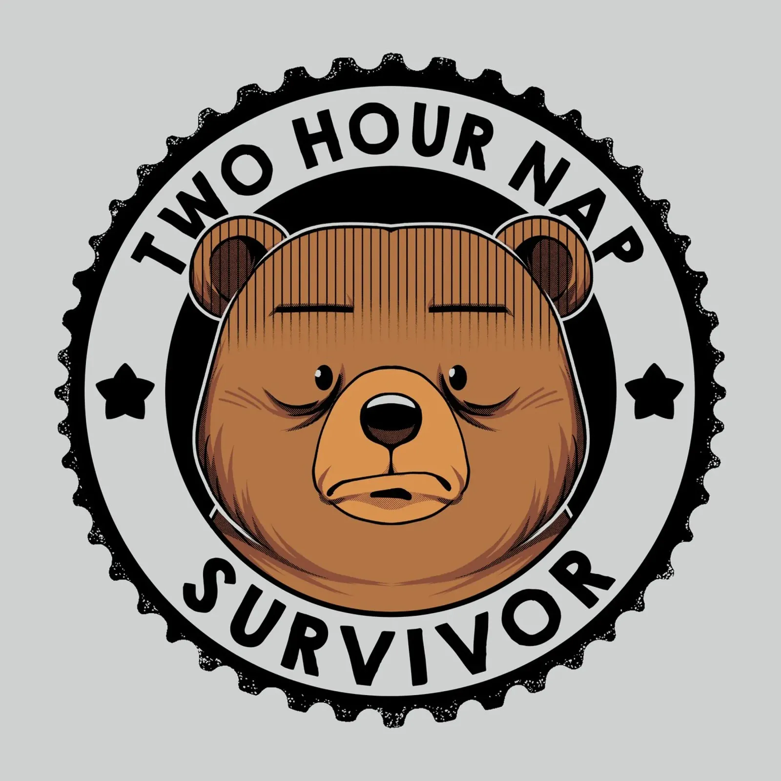 Two Hour Nap Survivor Bear carta hahnemühle da Tobe Fonseca