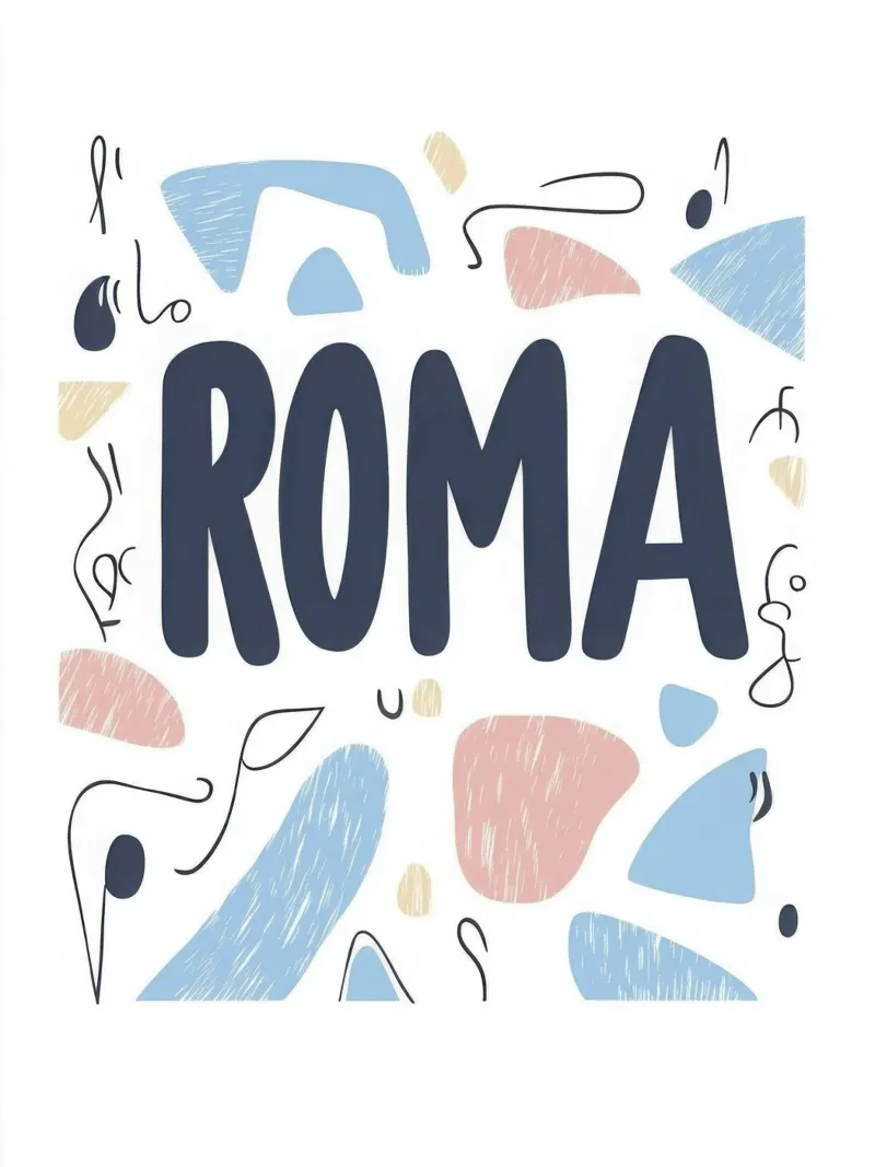 Roma - 2 poster with aluminum frame by Art Typo Essentiel
