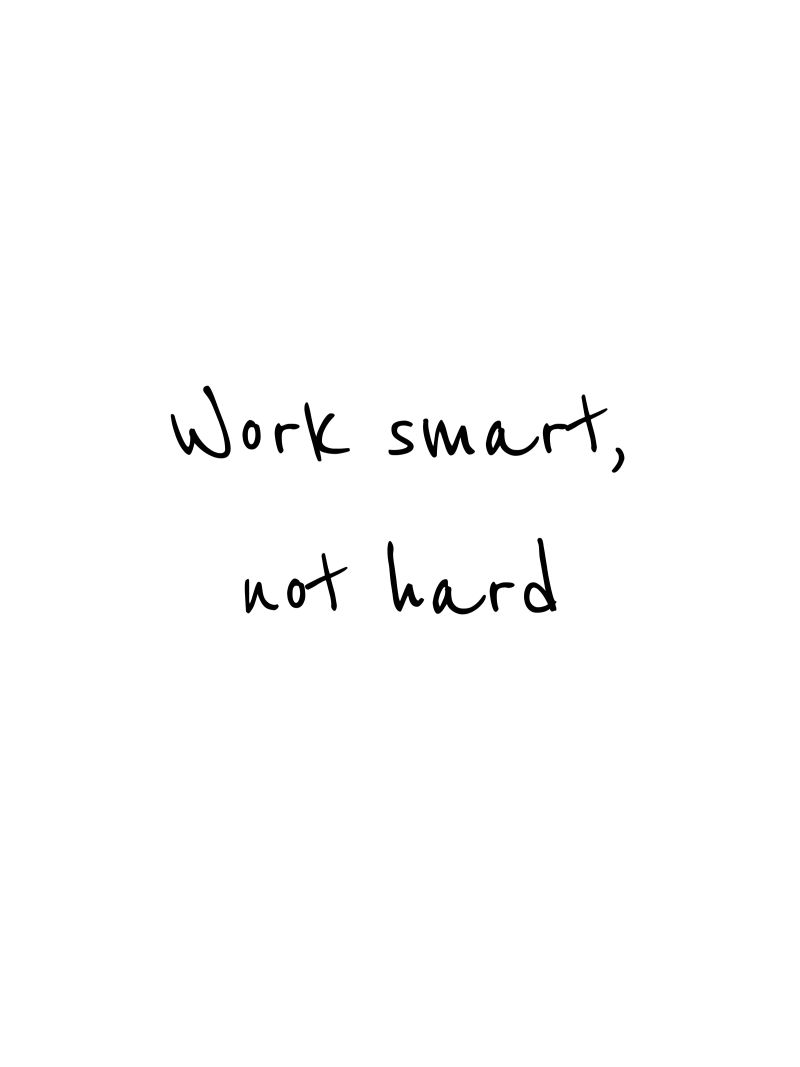 Work smart, not hard carta hahnemühle da B Art