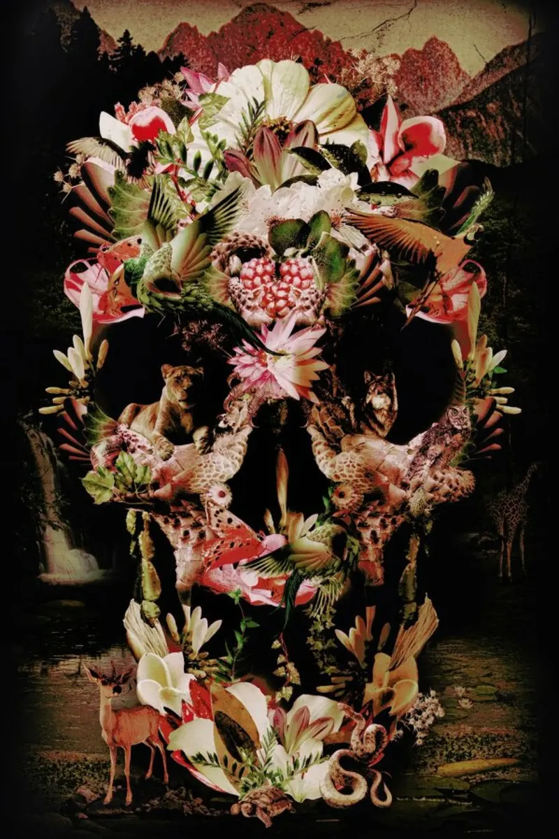 Jungle Skull pellicola backlit da Ali Gulec