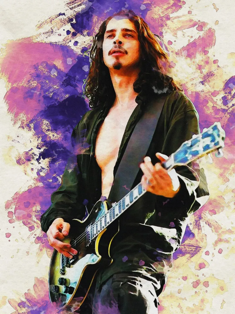 Sbaffo di Chris Cornell Esibirsi alluminio dibond da Gunawan Rb