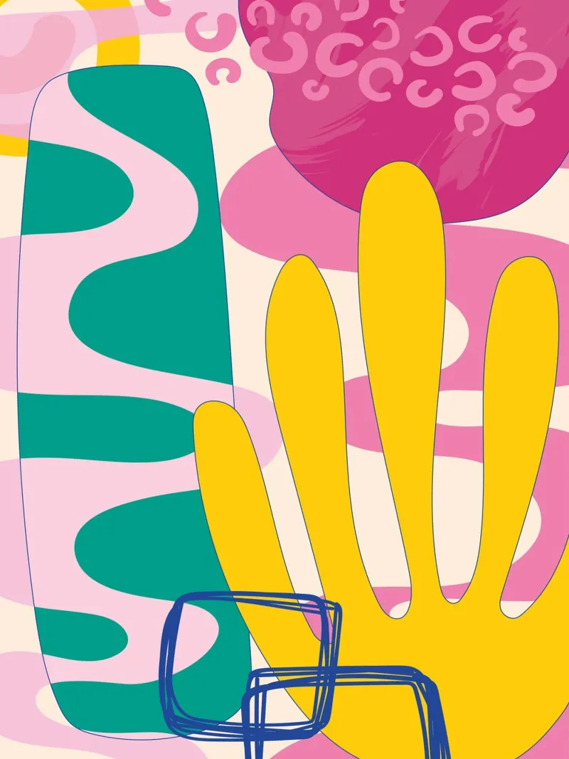 Pop Art Boho - Colorato e vivace alluminio dibond da Whole©