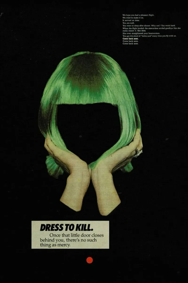 Dress to Kill poster with plastic frame by Frank Moth