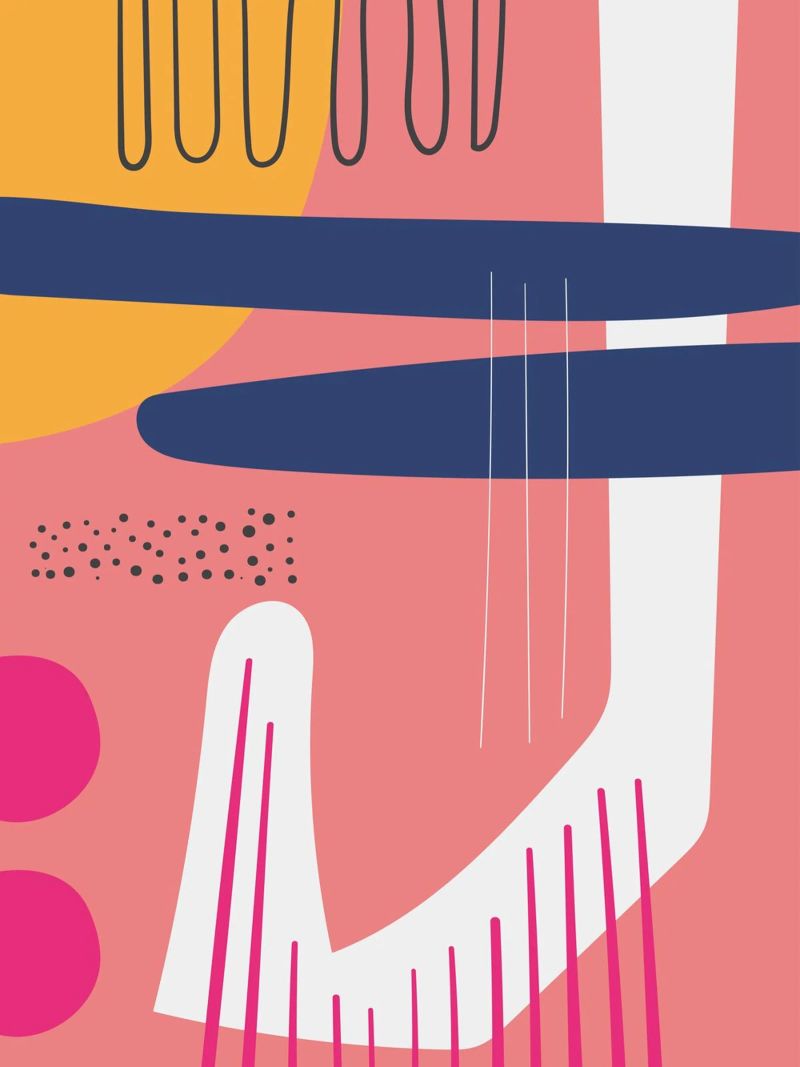 Abstract colour harmony poster by Whole©