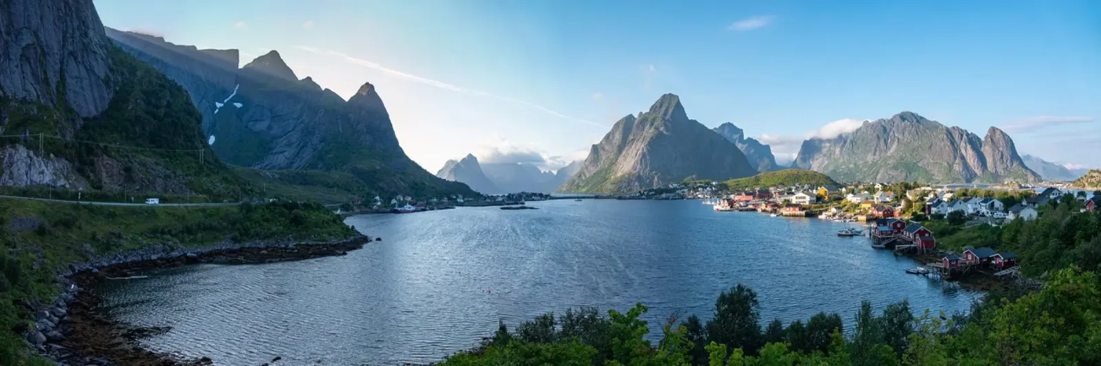 Reine in Lofoten, Norway pellicola backlit da anderm