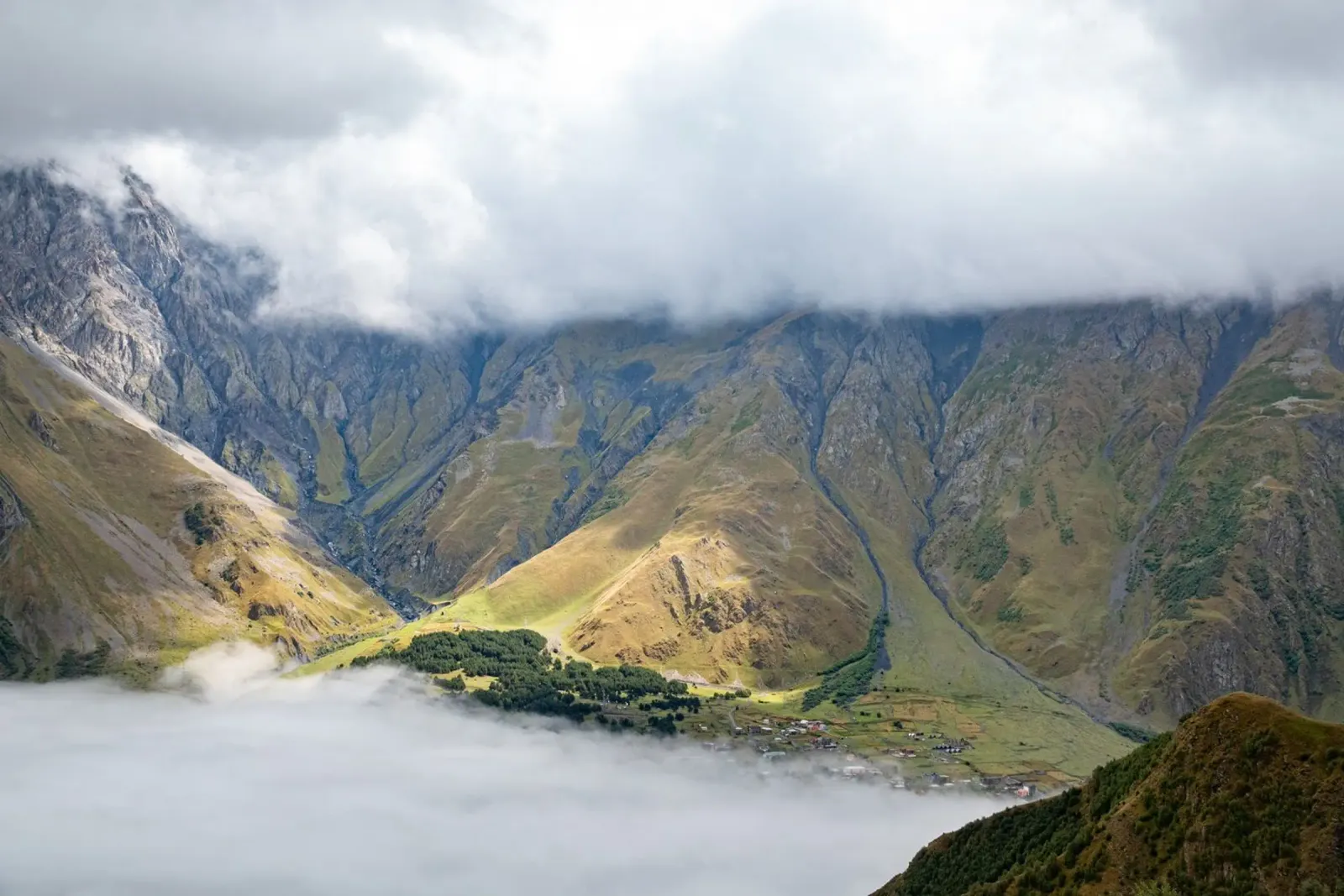 Montagne di Kazbegi in Georgia alluminio dibond da anderm