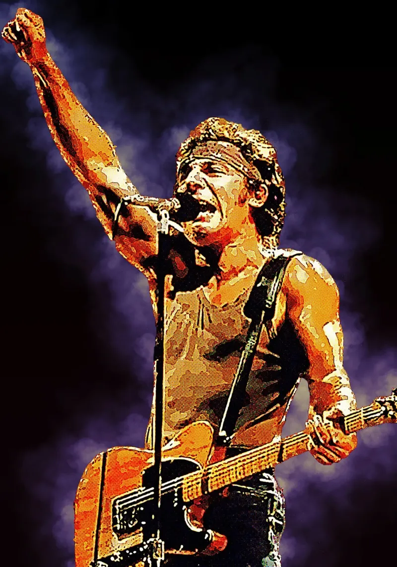 Historia de Springsteen lámina retroiluminada de neonartroom