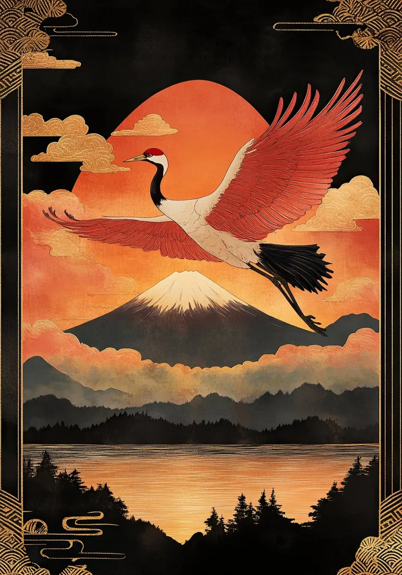 L'eleganza del cielo poster da Ukiyo Visions
