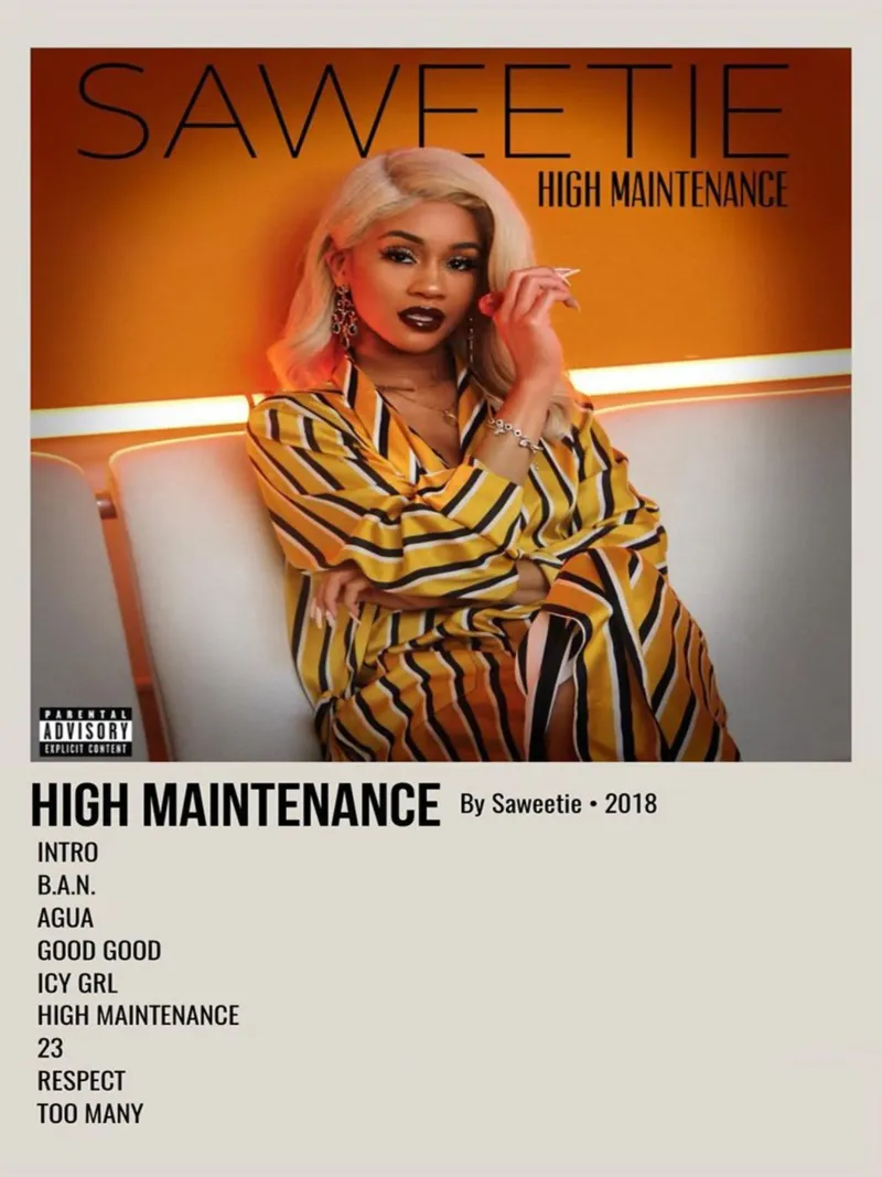 HIGH MAINTENANCE By Saweetie. 2018 pellicola backlit da SoundStudio