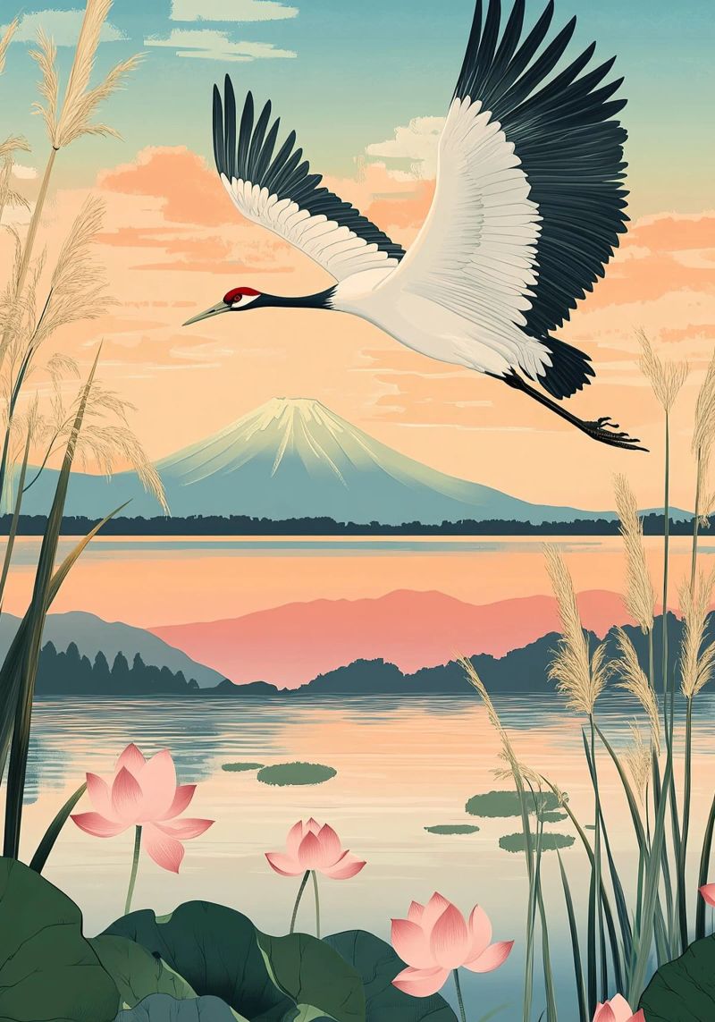Vuelo al infinito poster de Ukiyo Visions