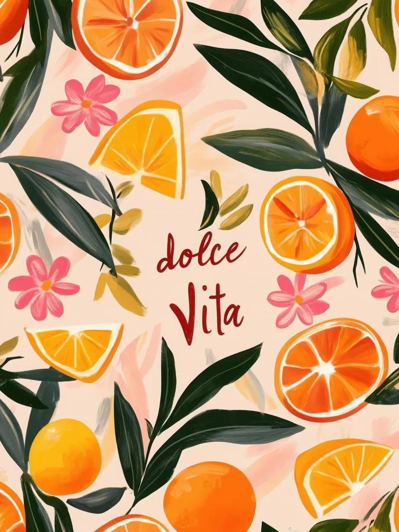Dolce Vita | Le arance sono sempre in fiore tela da Autofocus
