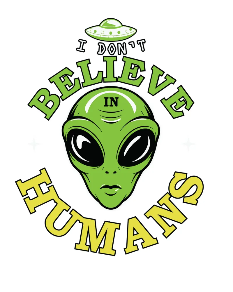 I Don't Believe in Humans pellicola backlit da edsonramosart