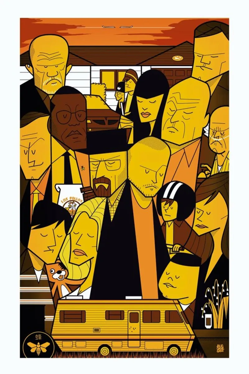 I'm the one who knocks - yellow version alluminio dibond da Ale Giorgini