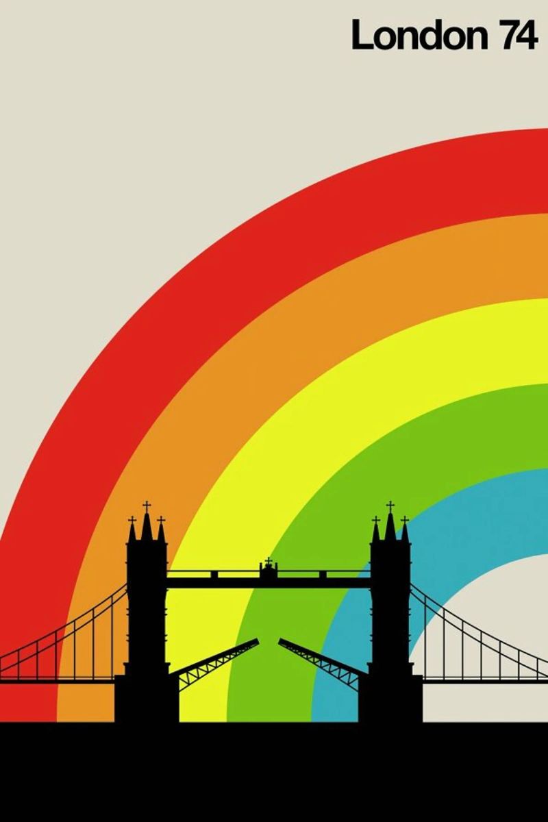 London 74 poster by Bo Lundberg