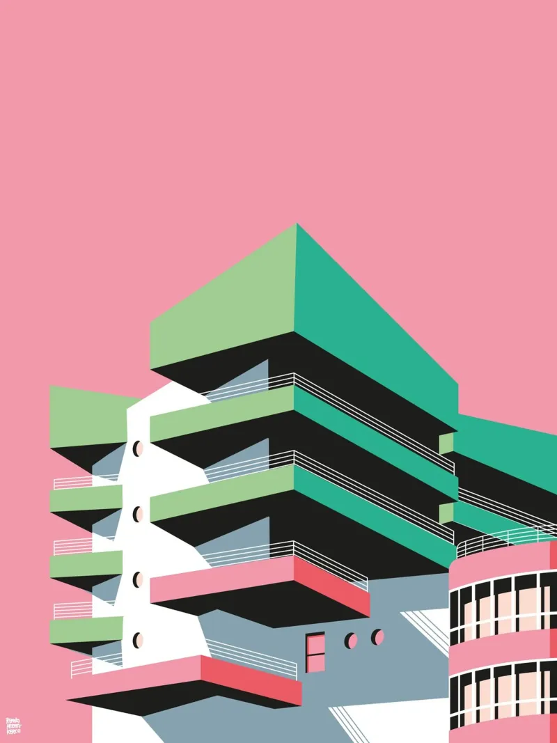 OceanPlace 226, MIAMI poster de Remko Heemskerk