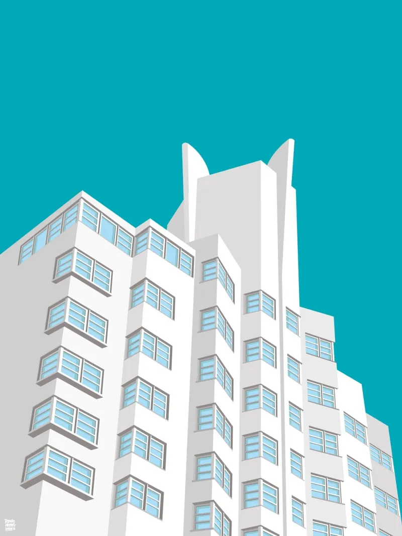 Delano Hotel Miami South Beach acrylic glass by Remko Heemskerk