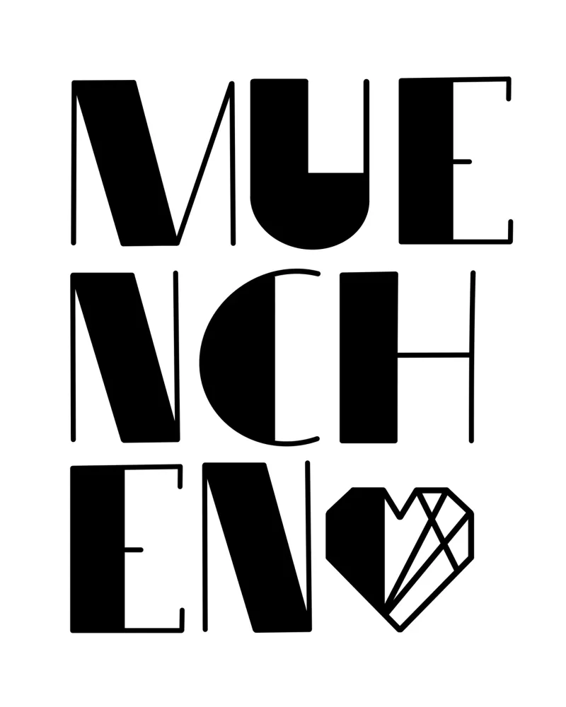 MÜNCHEN LIebe carta hahnemühle da LIMITED EDITION LETTERS