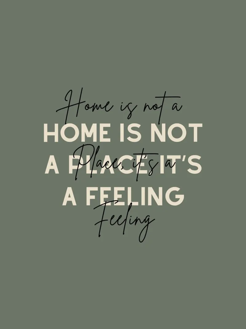 Home is not a Place, it’s a Feeling plexiglass da Épure design