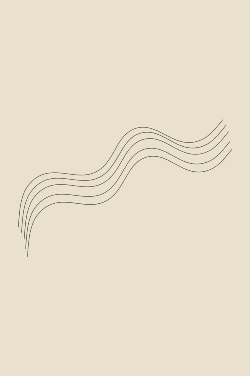 Wavy ondulées poster de Épure design