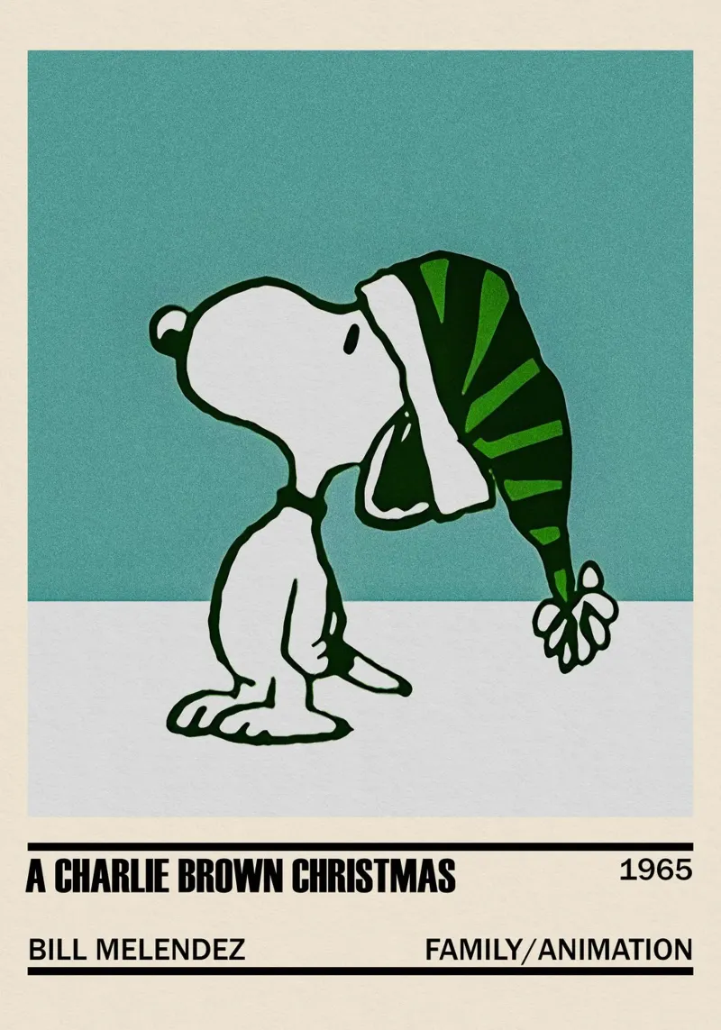 A Charlie Brown Christmas poster with aluminum frame by TheArtstudio