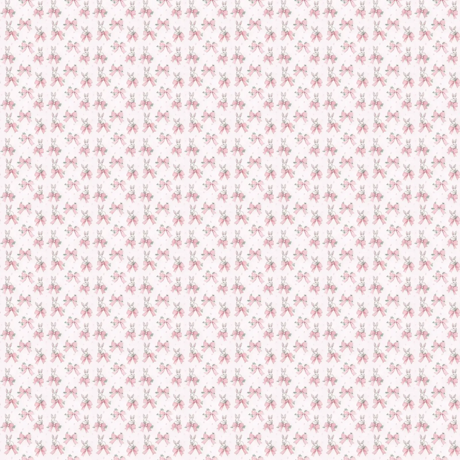 Cute Rabbit Easter Bunny fiocchi rosa Coquette Retro Floral poster con telaio in plastica da Gentle Echoes Art