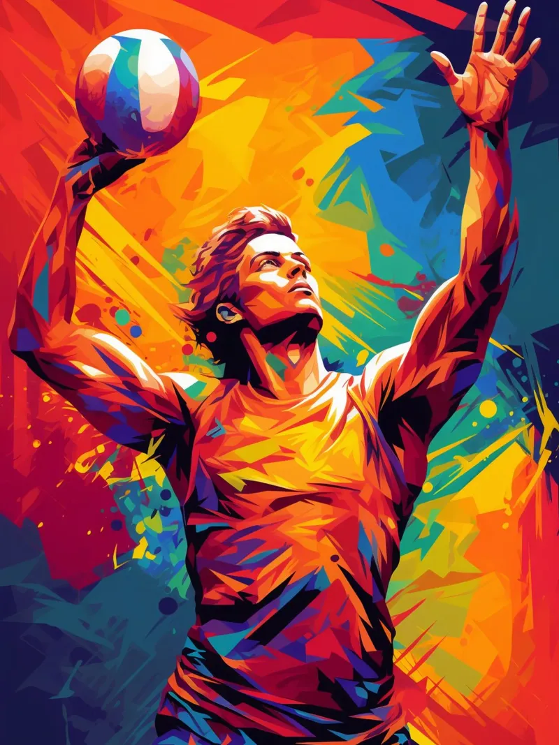 Volleyball Colorful plexiglass da Mateo
