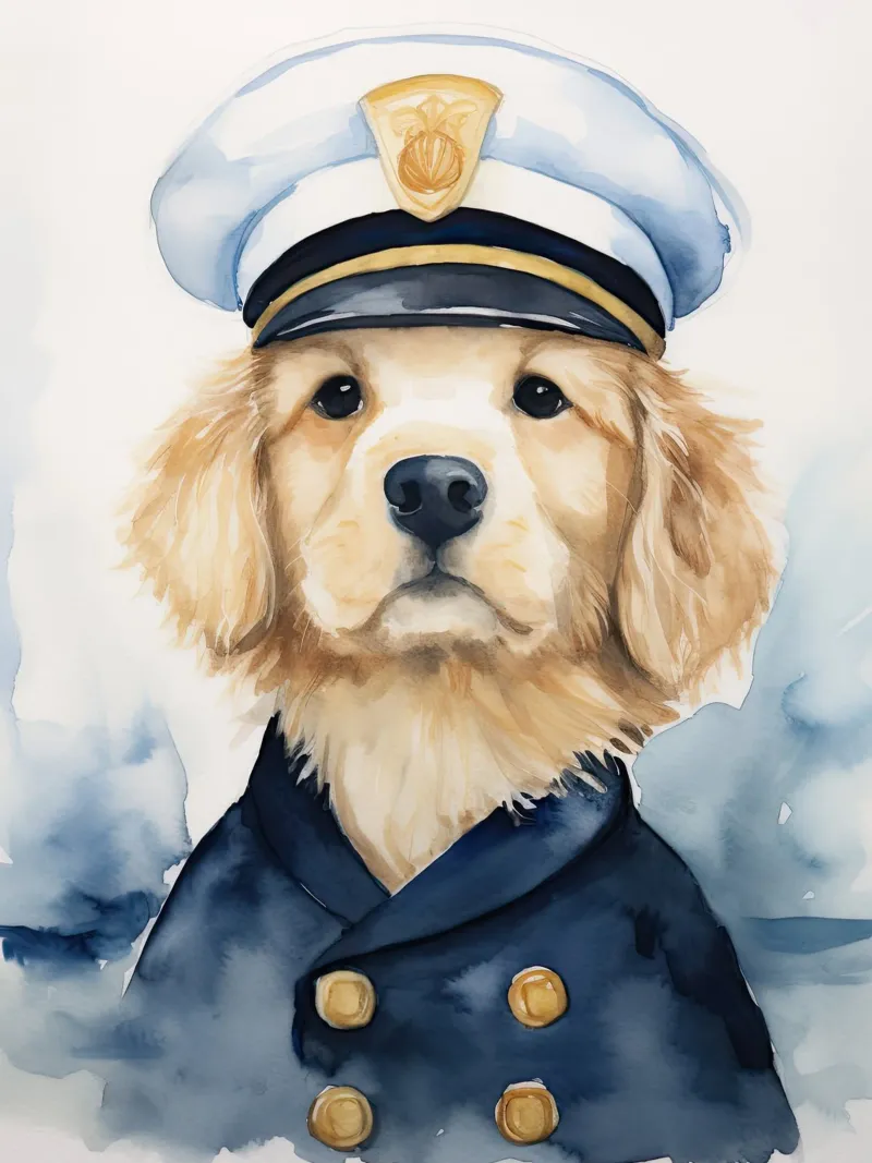 Matroos Puppy poster van DaarbyN
