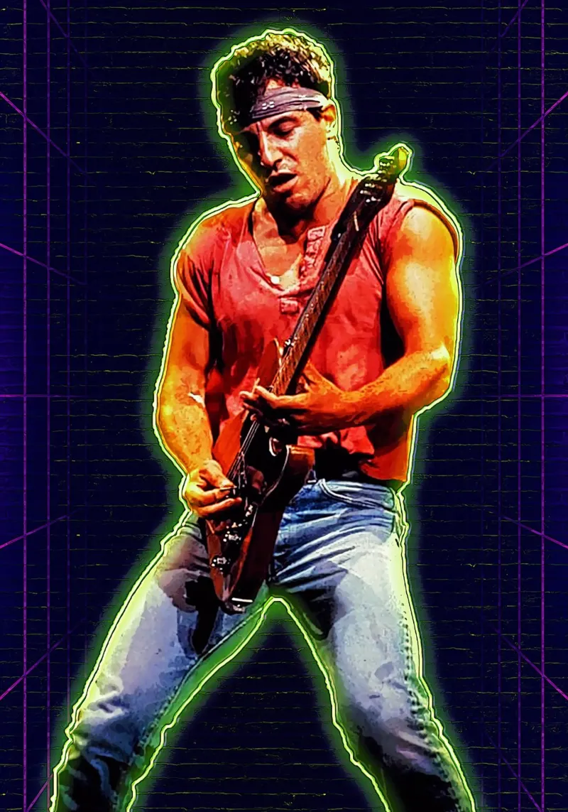 Lo Springsteen pellicola backlit da neonartroom