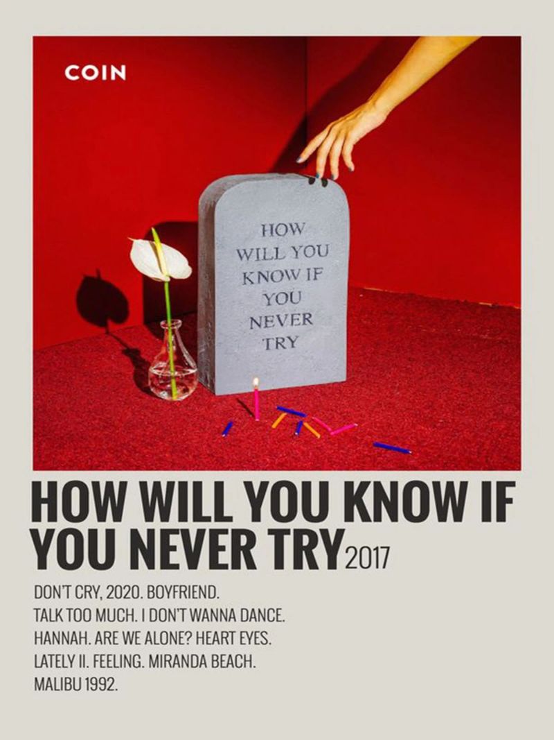 How Will You Know If You Never Try by Coin poster da SoundStudio
