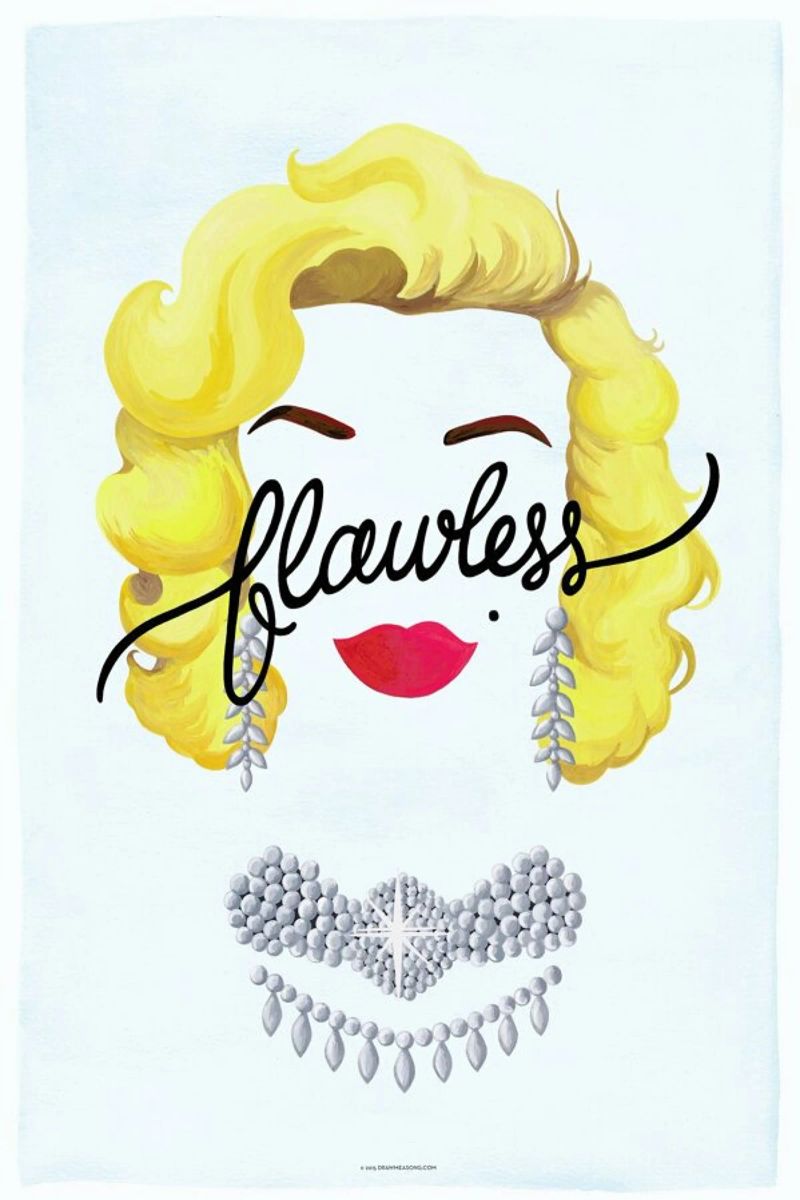 Flawless Marilyn Leinwand von Nour Tohme