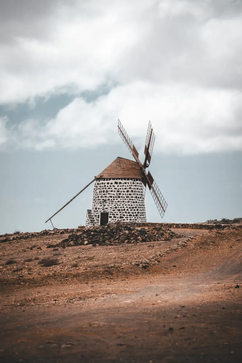 Windmolens van Fuerteventura acryl van fokusfernweh