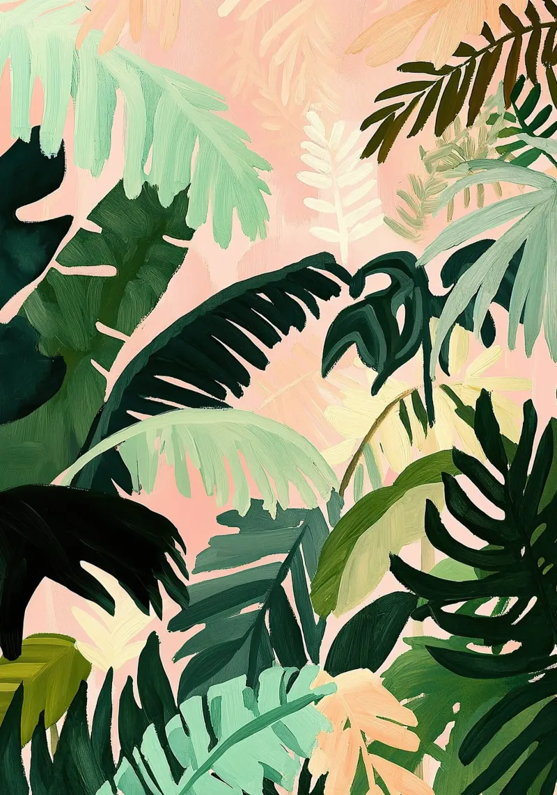 Jungle Botany Fauvism Plants forex plate by Euphoria Theresa