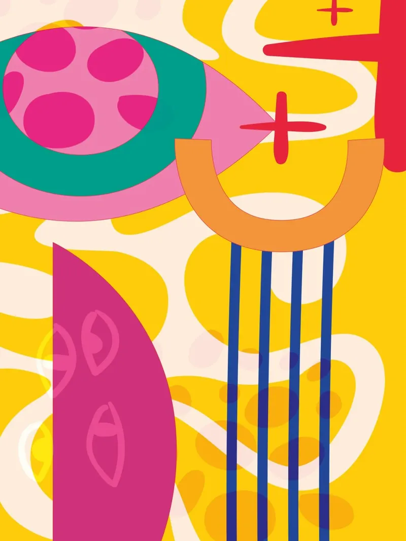 Pop Art Abstract Colourful Modern canvas by Whole©