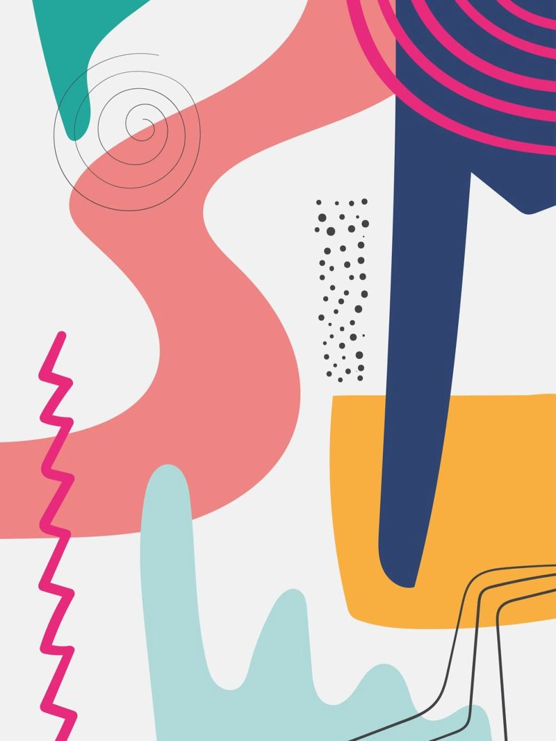 Abstract Modern Colourful Pop Art poster by Whole©