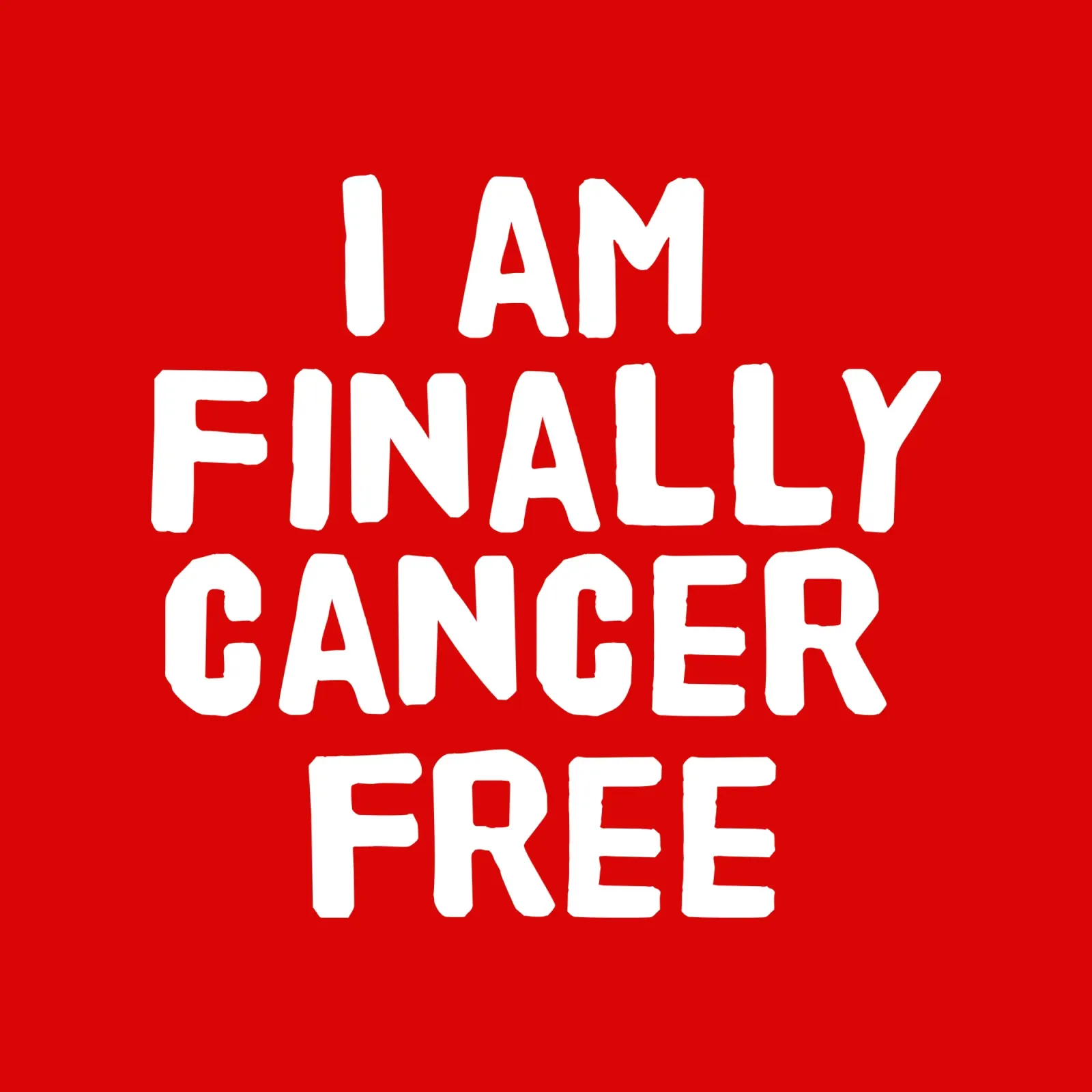 I am finally cancer free poster con telaio in legno da happieeagle