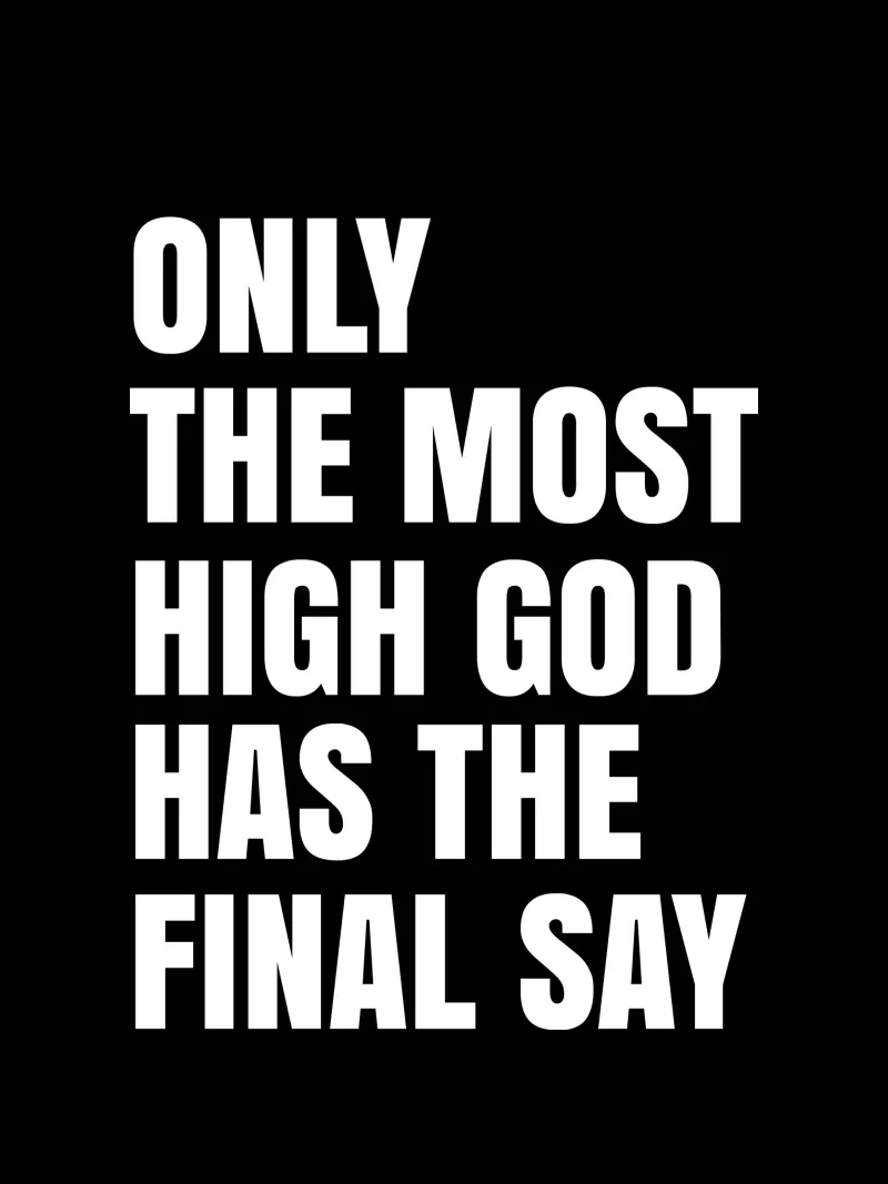 Only the most high God has the final say pellicola backlit da happieeagle