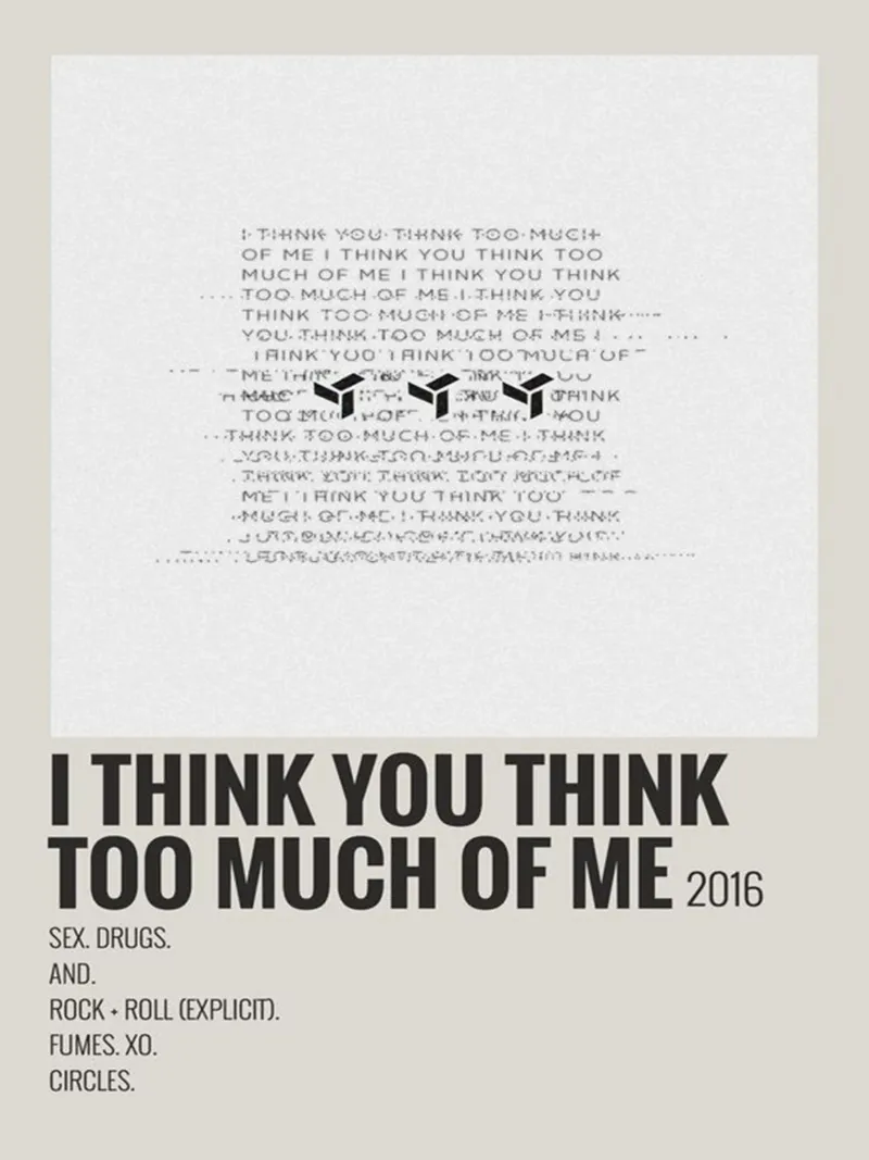 I THINK YOU THINK TOO MUCH OF ME tela da SoundStudio