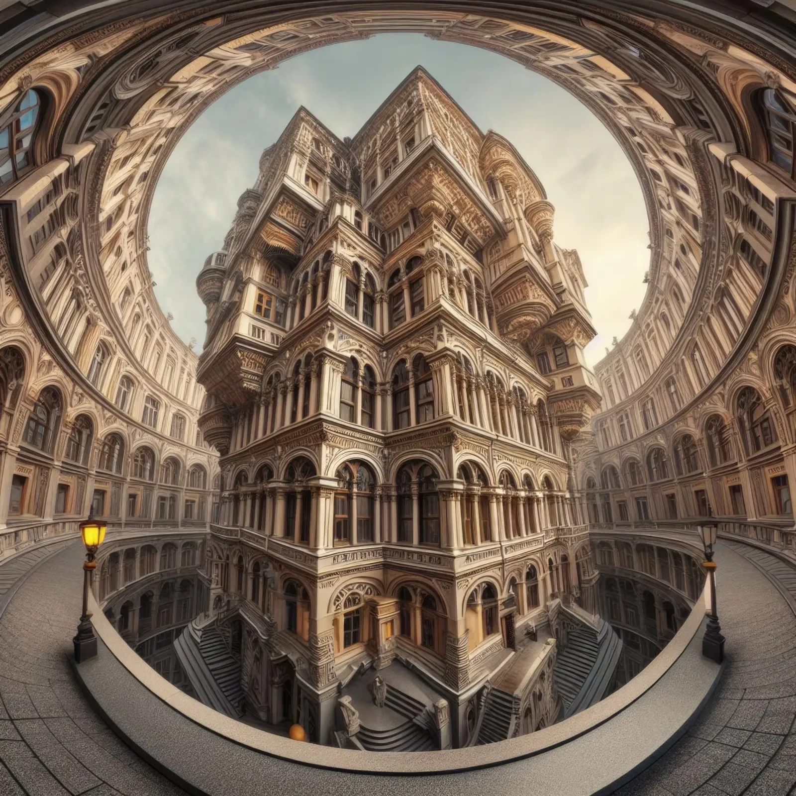 Sphere 056 - Ornate Architectural Fantasy pellicola backlit da Spheres